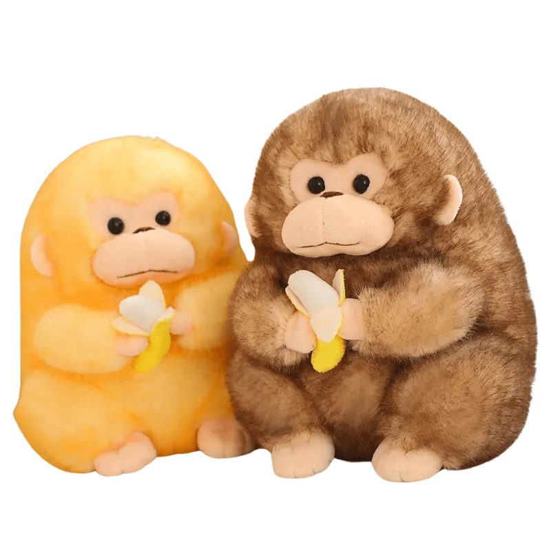 Golden Banana Buddy - Monkey Stuffed Animal