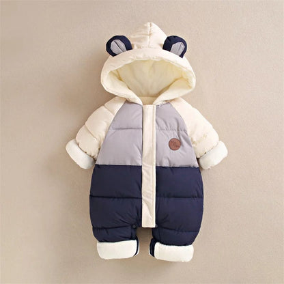 Baby Padded Snowsuit Romper