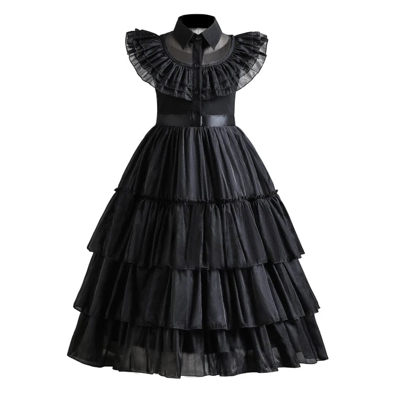 Wednesday Addams Costume Kids Spring Autumn Dresses