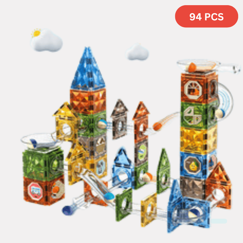 DIY Transparent Magnetic Blocks Building Set