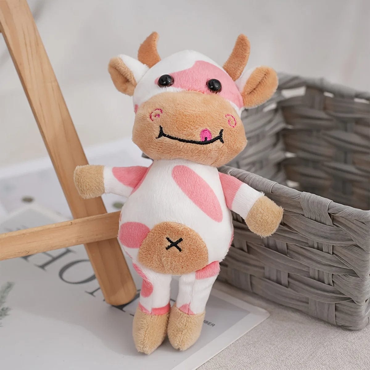 Moo Charm Cow Stuffed Animal Key Plush