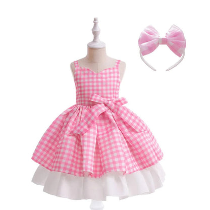 Barbie Costume Kids Little Princess Dress