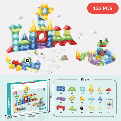 DIY Transparent Magnetic Blocks Building Set