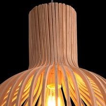Artisan Crafted Wooden Pendant Light