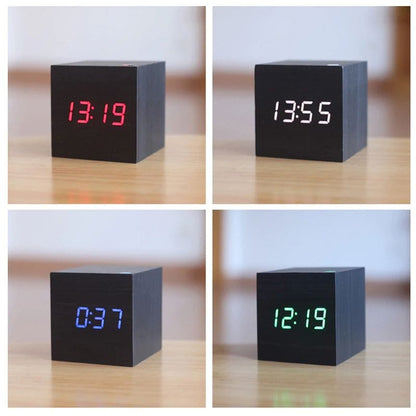 Stylish Cube Digital Desk Clock