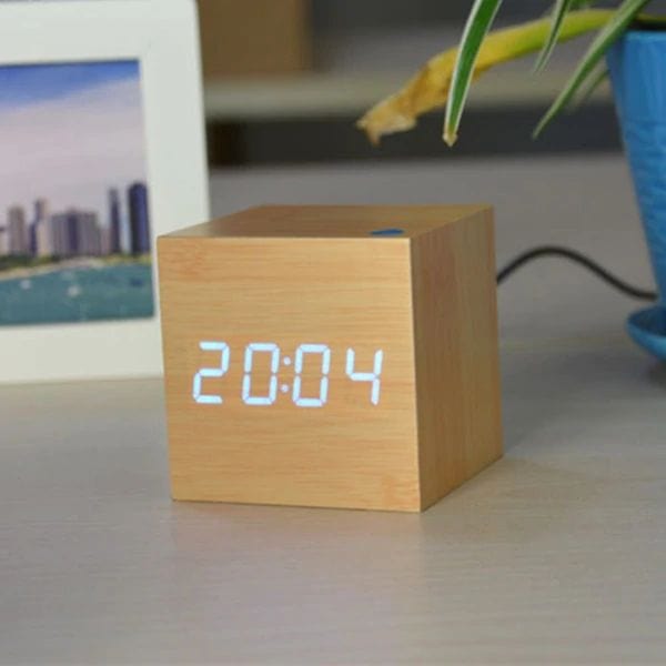 Stylish Cube Digital Desk Clock