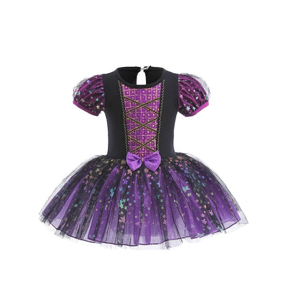 Witch Costume Girls Halloween Sequin Dress