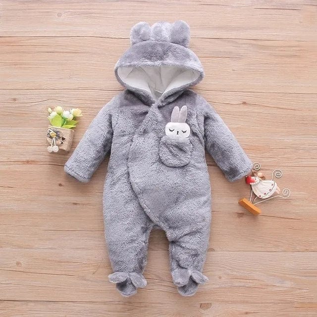 Baby Bunny & Puppy Plush Snowsuit