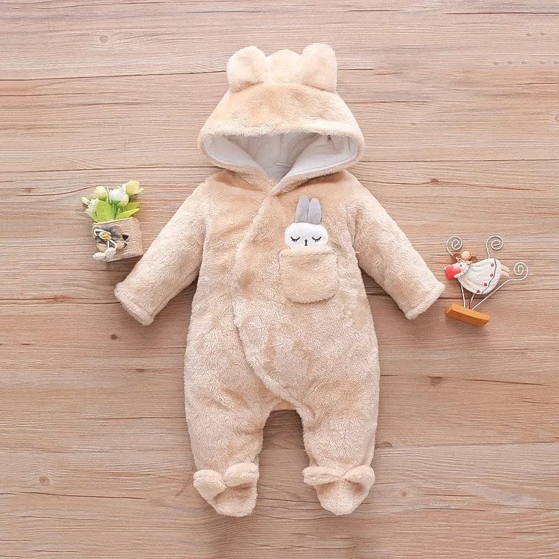 Baby Bunny & Puppy Plush Snowsuit