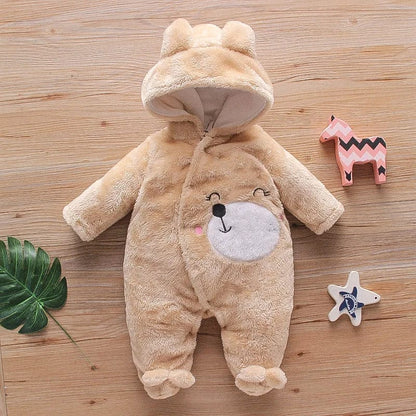 Baby Bunny & Puppy Plush Snowsuit