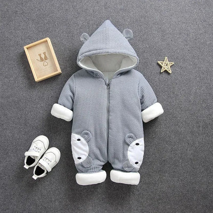 Baby Snowsuit Romper - Warm Cotton Winter Coat