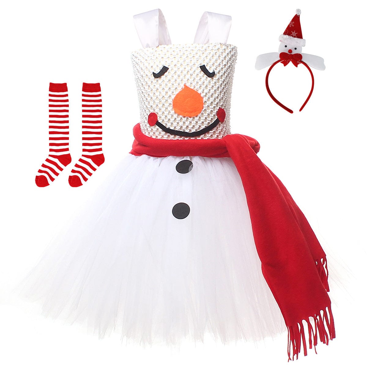 Twirl & Frost Snowman Dress Costume