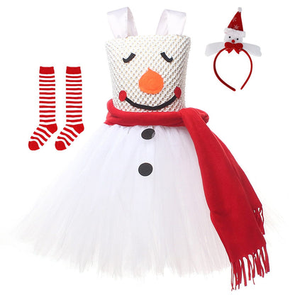 Twirl & Frost Snowman Dress Costume