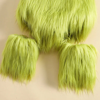 Baby Holiday Fuzzy Green Costume Set