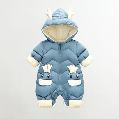 2024 Baby Snowsuit - Winter Velvet Romper