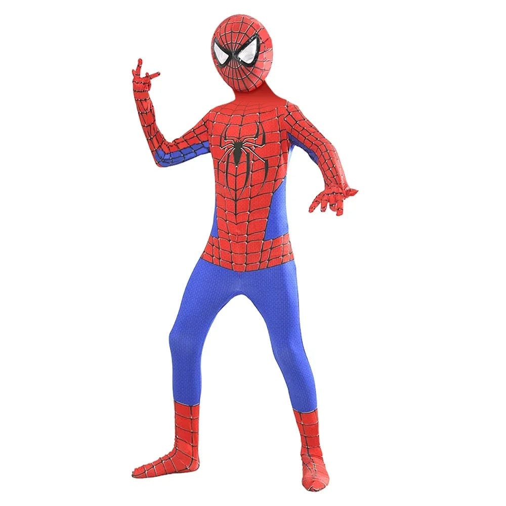 Spiderman Costume Kids Spiderman Superhero with Cloak