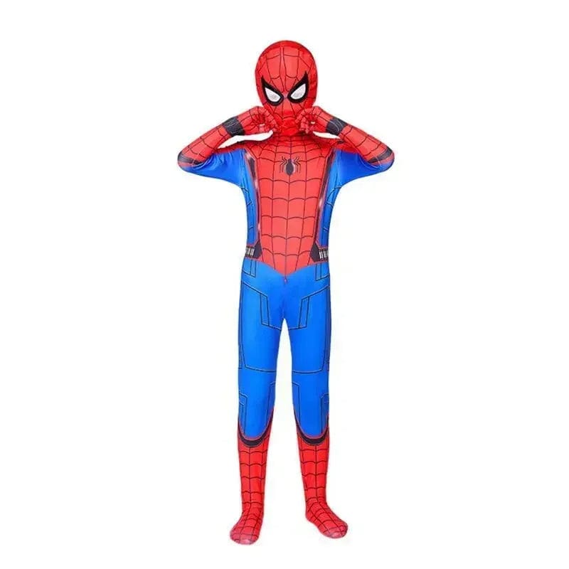 Spiderman Costume Kids Spiderman Superhero with Cloak