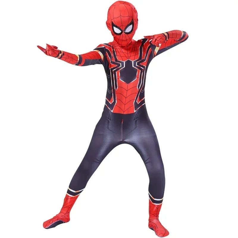 Spiderman Costume Kids Spiderman Superhero with Cloak